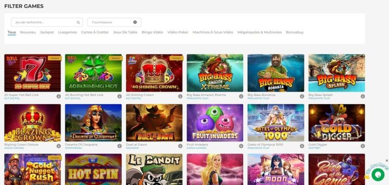 Wolfy Casino jeux